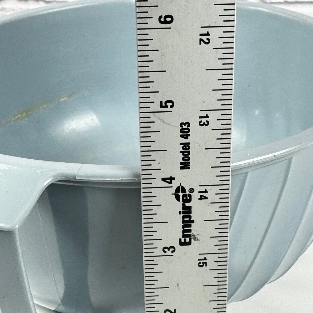 Vintage Shamrock Neatway Blue Swirl 2.5 QT Plastic Mixing Batter Bowl 10Cup READ